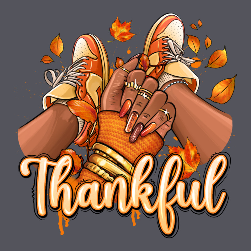 Thankful Black Girl Sneakers Vintage Hoodie by RanaPortraitStore | Teevron