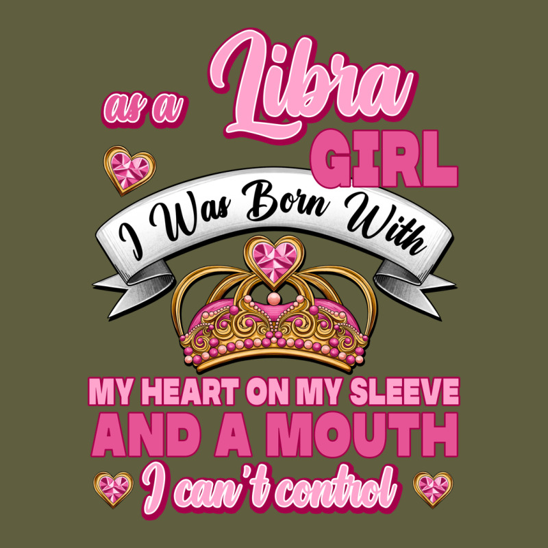 As A Libra Girl I Was Born With My Heart On My Sleeve And A Mouth Vintage Tee by Jasminsmagicworld | Teevron