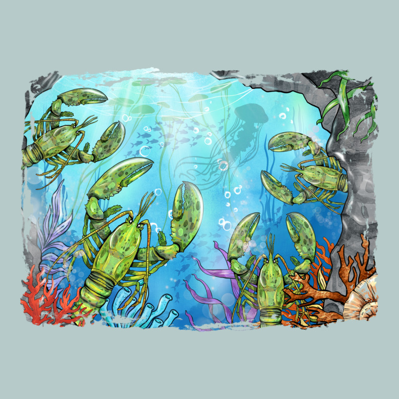 Lobster Background Heavy Core Tee by BarkalooDesign | Teevron