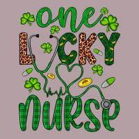 Leopard Glitter One Lucky Nurse Vintage Hoodie | Teevron