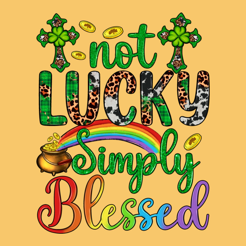 Western St. Patrick's Day Cross Not Lucky Simply Blessed Vintage Hoodie by Artiststas | Teevron