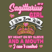 As A Sagittarius Girl I Was Born With My Heart On My Sleeve And  Mouth Vintage Tee | Teevron
