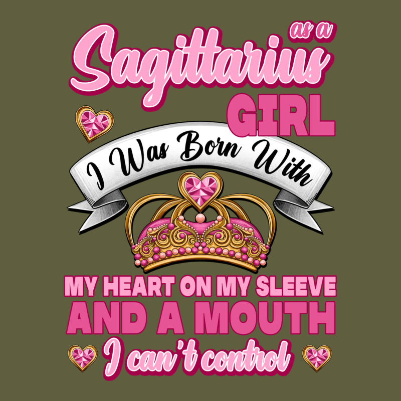 As A Sagittarius Girl I Was Born With My Heart On My Sleeve And  Mouth Vintage Tee by Jasminsmagicworld | Teevron