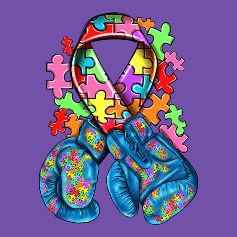 Autism Awareness With Boxing Gloves Premium Sweatshirt by NancyCooperArtShop | Teevron