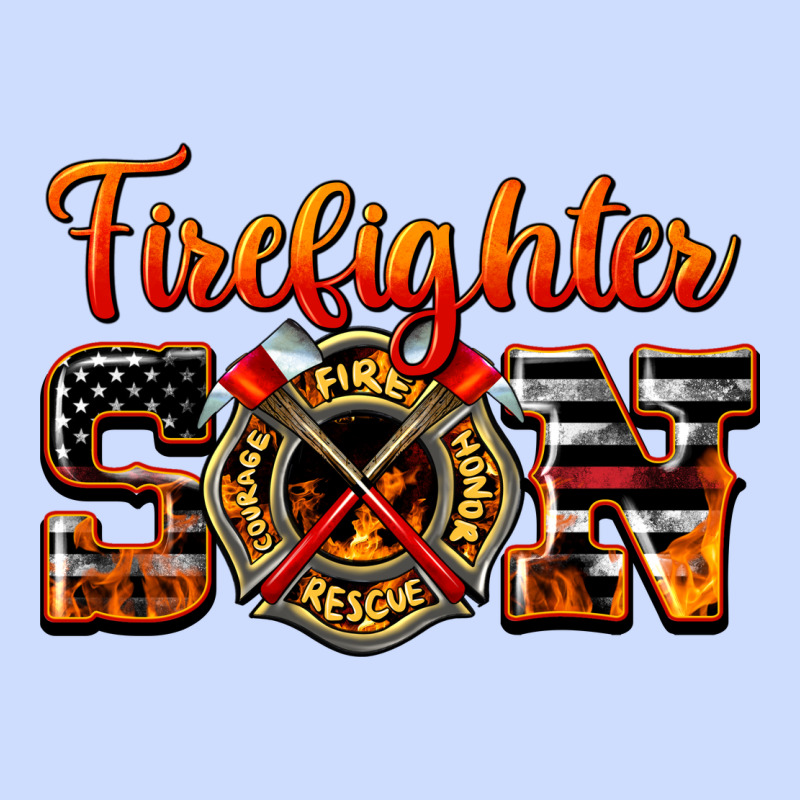 American Flag Firefighter Son Urban Heavy Tee by LillyAllenDesigns | Teevron