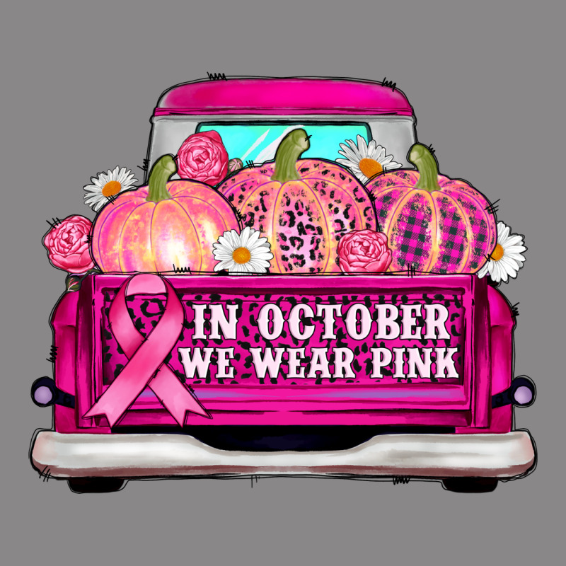 Truck In October We Wear Pink Vintage Tee by AdoDesignShop | Teevron