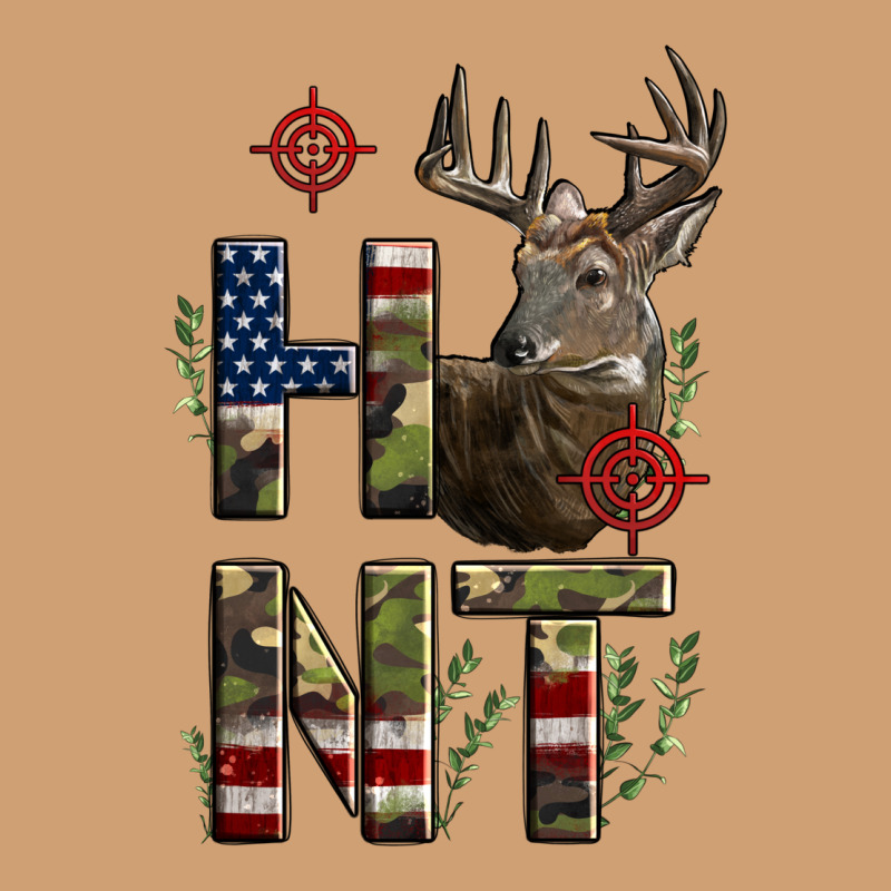 Deer Hunting Usa Flag Vintage Tee by LillyAllenDesigns | Teevron
