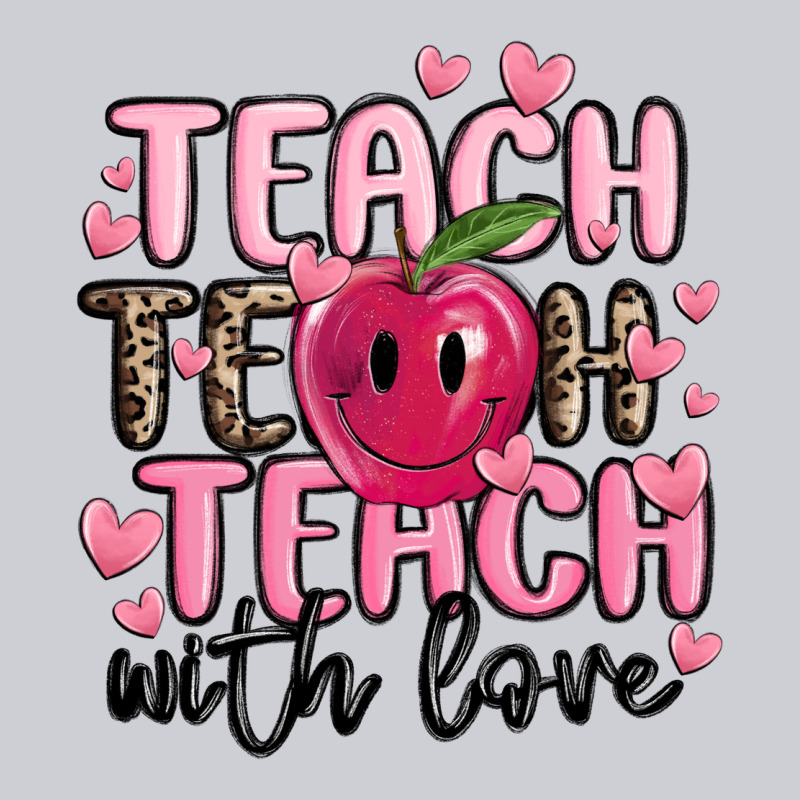 Teach Teach Teach With Love Heavyweight Sweatshirt by MaliasSmallBusiness | Teevron