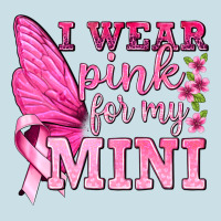 I Wear Pink For My Mini With Butterfly Ladies Tee | Teevron