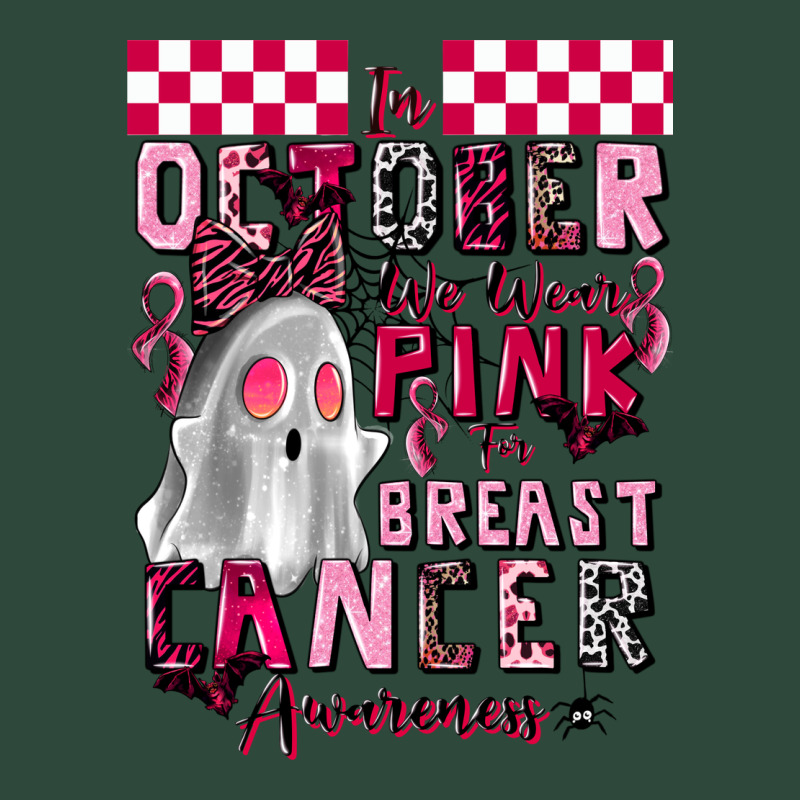Pink Ghost Breast Cancer Awareness Zipper Hoodie by LillyAllenDesigns | Teevron