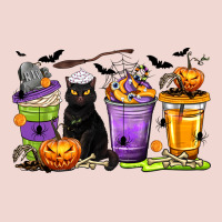 Halloween Cat Coffee Cups Premium Sweatshirt | Teevron