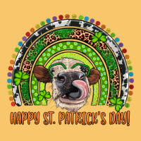 Western Happy St. Patrick's Day Cow Rainbow Vintage Hoodie | Teevron
