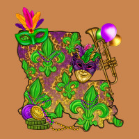 Louisiana Map Mardi Gras Heavyweight Hoodie | Teevron