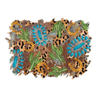 horseshoe leopard gemstone cactus background | Teevron