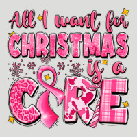 All I Want For Christmas Is A Cure Breast Cancer Zipper Hoodie | Teevron
