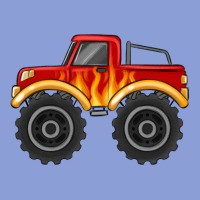 Monster Truck With Flames Long Sleeve Tee | Teevron