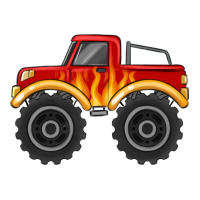 monster truck with flames | Teevron