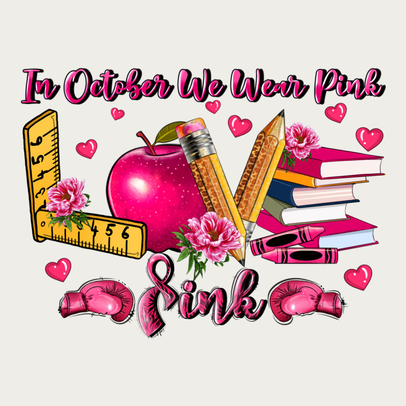 In October We Wear Pink Teacher Zipper Hoodie by LillyAllenDesigns | Teevron