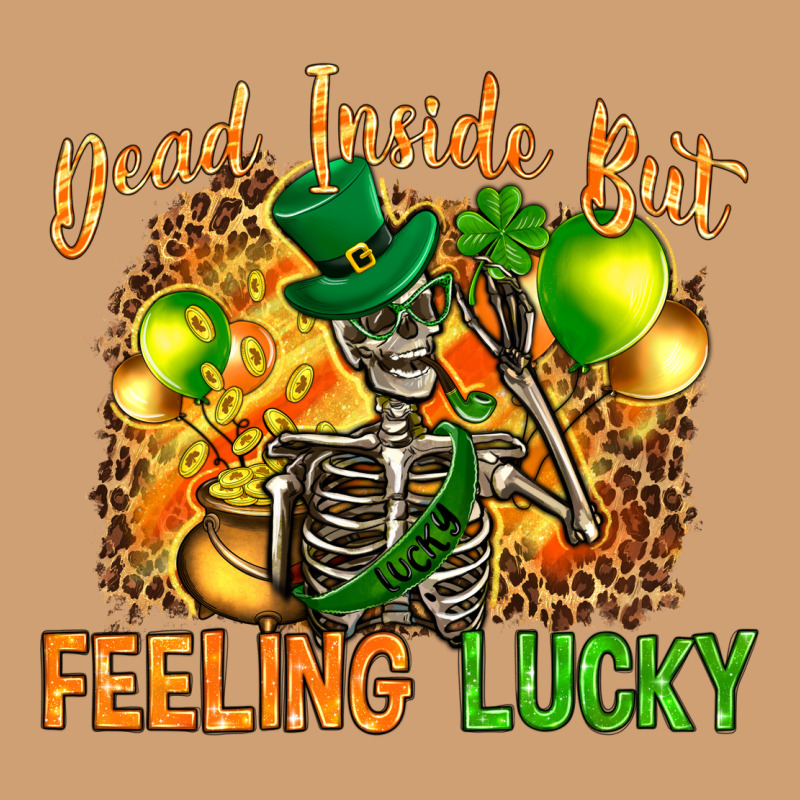 Dead Inside But Feeling Lucky Vintage Tee by NancyCooperArtShop | Teevron