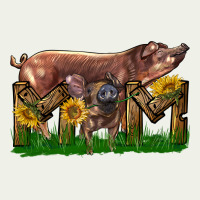 Western Mom With Duroc Pig And Baby Pig Urban Heavy Tee | Teevron