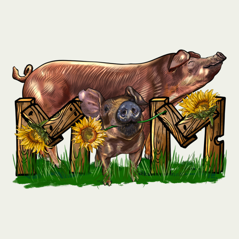 Western Mom With Duroc Pig And Baby Pig Urban Heavy Tee by LillyAllenDesigns | Teevron