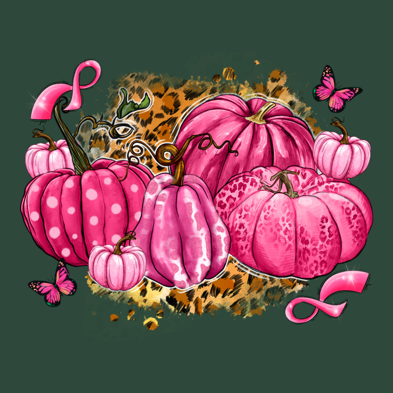 Breast Cancer Awareness Pink Pumpkins Zipper Hoodie by LillyAllenDesigns | Teevron