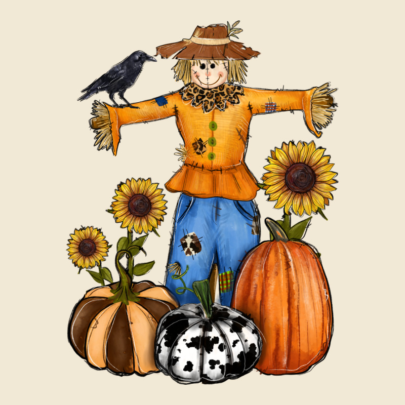 Pumpkin Sunflower Fall Scarecrow Ladies Tee by RanaPortraitStore | Teevron