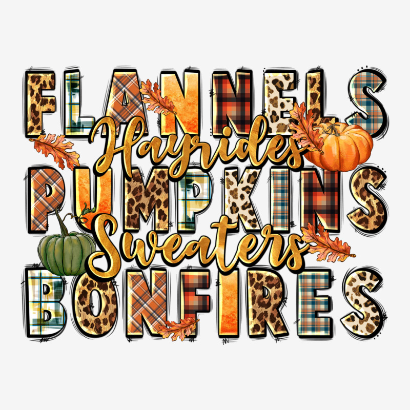 Flannels Hayrides Pumpkins  Bonfires Urban Hoodie by FaDigitalArtStudio | Teevron