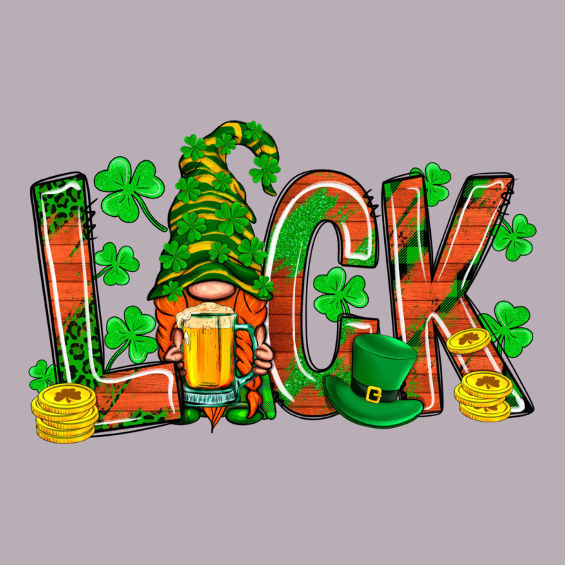 Luck With Gnome And Beer Vintage Tee by NancyCooperArtShop | Teevron