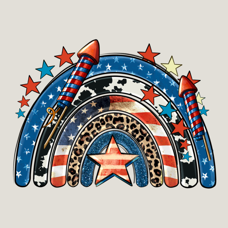 American Rainbow 4th Of July Heavy Core Tee by CowGirlArtShop | Teevron