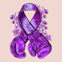 Purple Ribbon With Boxing Gloves Premium Sweatshirt | Teevron