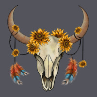 Bull Skull Sunflowers And Feathers Vintage Hoodie | Teevron