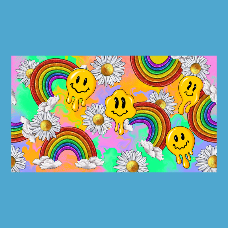 Smile Faces And Rainbow And Daisys Premium Hoodie by TumblerDesignByShophia | Teevron