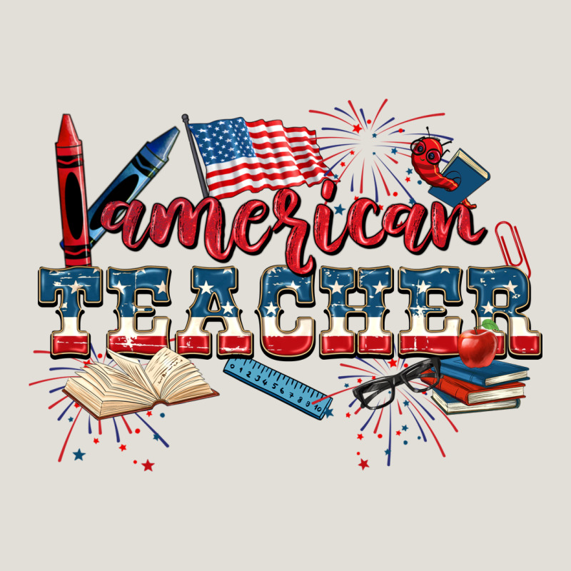 American Teacher 4th Of July Heavy Core Tee by CowGirlArtShop | Teevron