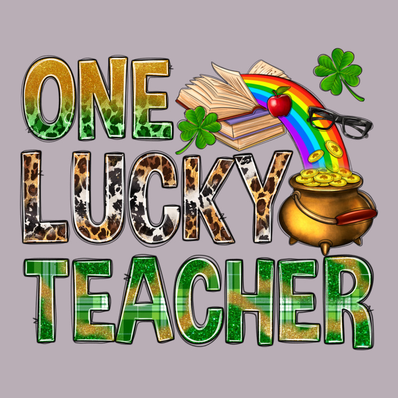 One Lucky Teacher St Patricks Vintage Tee by NancyCooperArtShop | Teevron