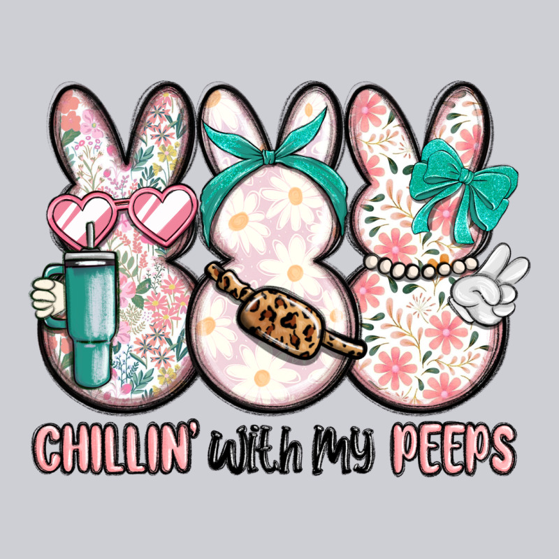 Easter Chilling With My Peeps Bunny Heavyweight Sweatshirt by MaliasSmallBusiness | Teevron