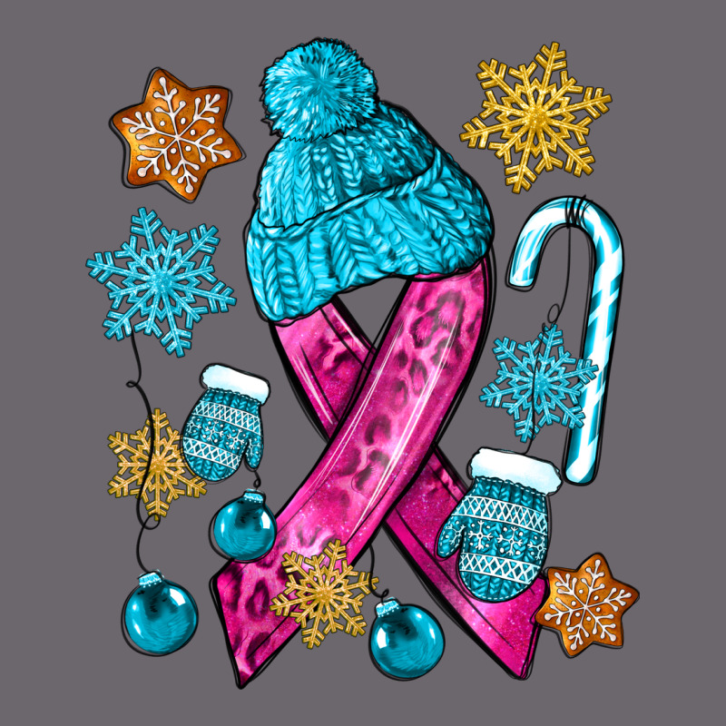 Winter Breast Cancer Ribbon Premium Sweatshirt by NancyCooperArtShop | Teevron