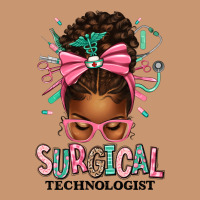 Surgical Technologist Afro Messy Bun Heavyweight Hoodie | Teevron