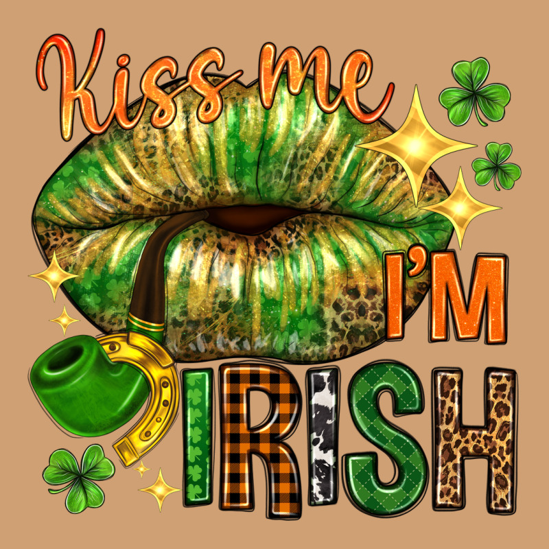 Kiss Me Im Irish With Lip Vintage Tee by NancyCooperArtShop | Teevron