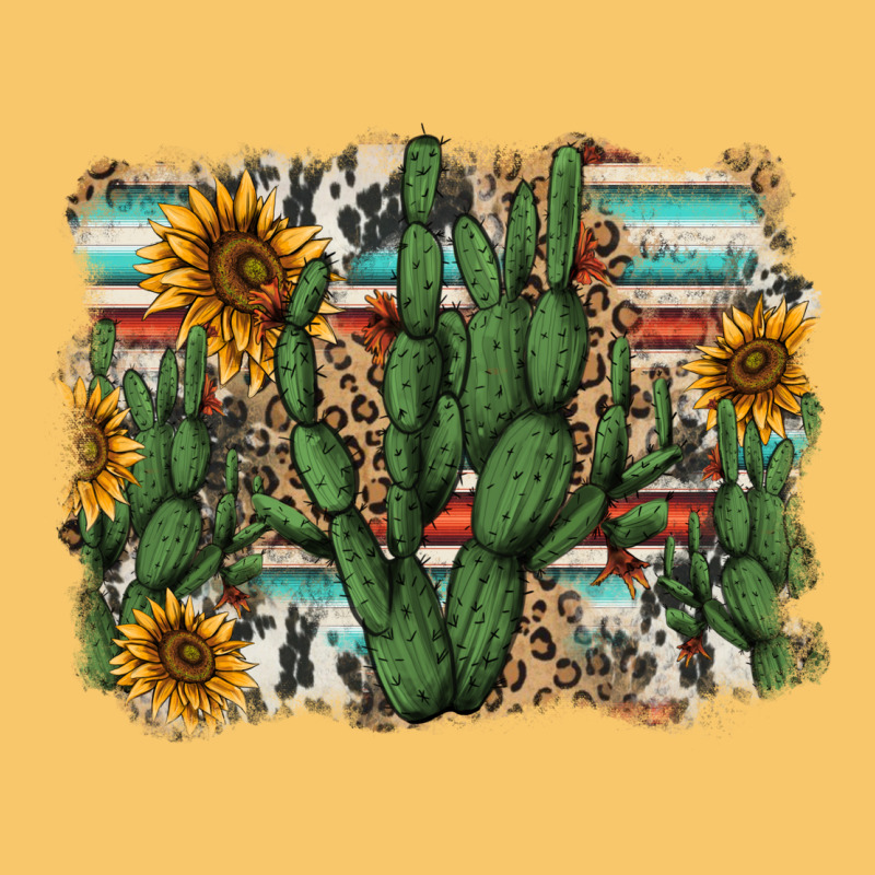 Serape Sunflowers Cactus Vintage Hoodie by AdoDesignShop | Teevron