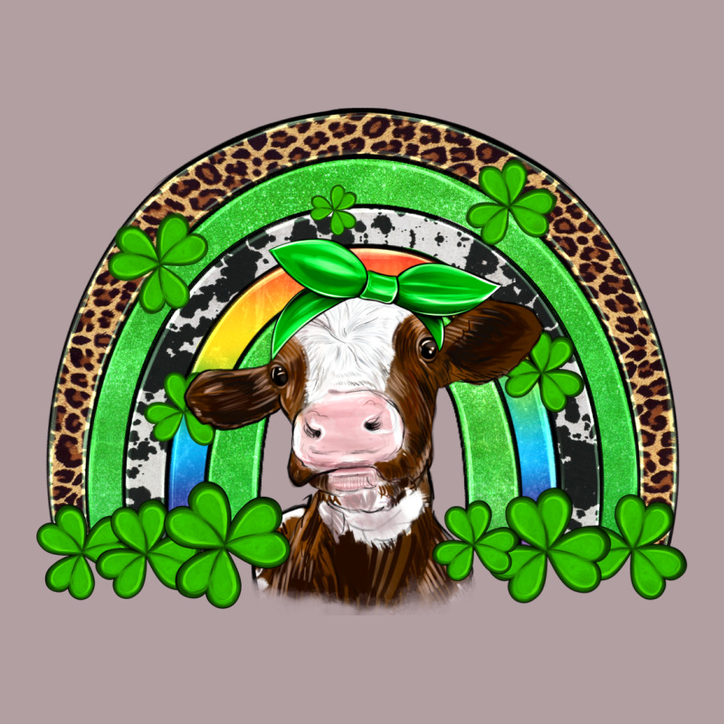 St Patricks Cow Rainbow Vintage Hoodie by Artiststas | Teevron