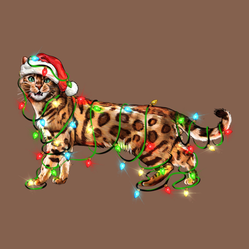 Christmas Bengal Cat Zipper Hoodie by LillyAllenDesigns | Teevron