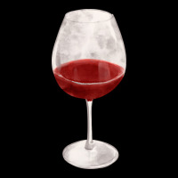Wine Glass Fa Element Premium Tee | Teevron