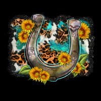 Western Leopard Cowhide Turquoise Background Horse Urban Hoodie | Teevron