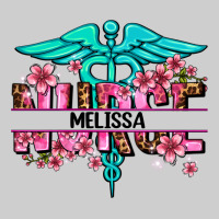 Floral Nurse Custom Name Premium Tee | Teevron