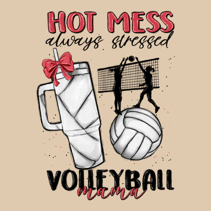 Hot Mess Always Stressed Volleyball Mama Heavyweight Sweatshirt by MaliasSmallBusiness | Teevron