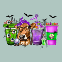 Coffee Cups With Cow And Halloween Premium Sweatshirt | Teevron