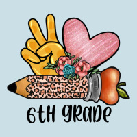 Peace Love 6th Grade Ladies Tee | Teevron