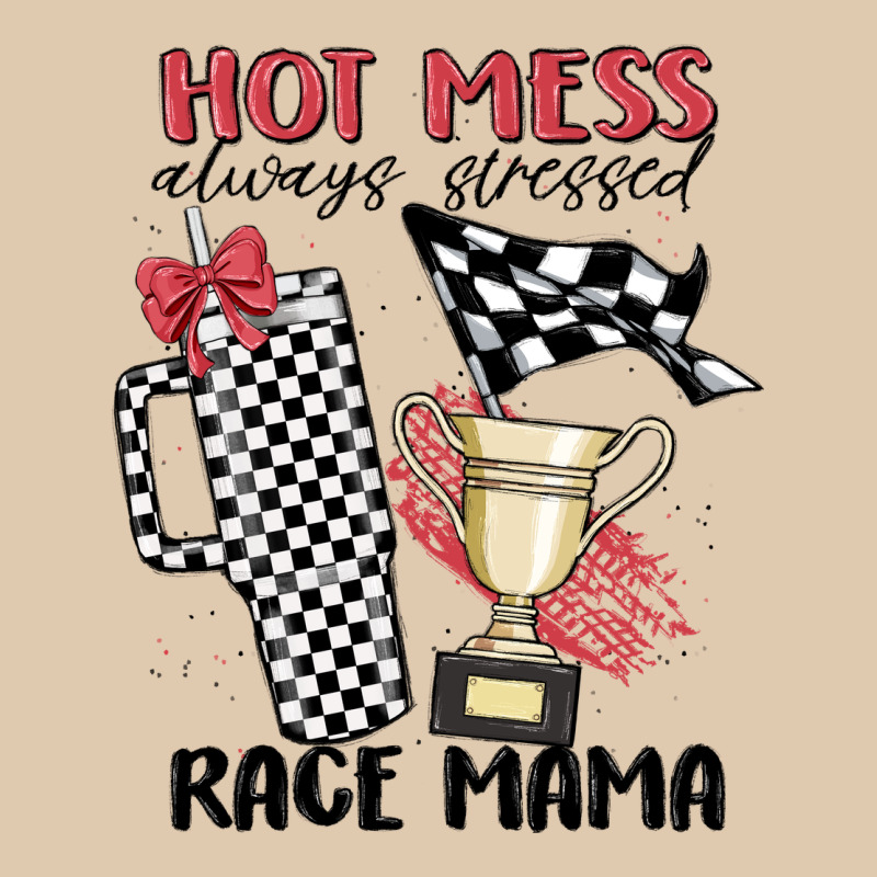Hot Mess Always Stressed Race Mama Heavyweight Sweatshirt by MaliasSmallBusiness | Teevron
