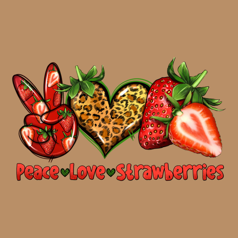 Peace Love Strawberries Vintage Hoodie by Jasminsmagicworld | Teevron